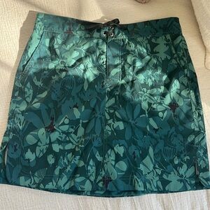 Ripskirt Hawaii Sport Teal Floral Mini Skirt